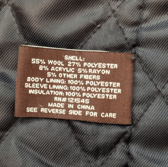 Michael Kors Black Wool Pea Coat Jacket Size Med - Picture 8 of 11